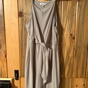 Gilli Gray Sleeveless Asymmetrical Sundress